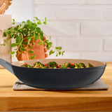 VEYUNA 30cm Ceramic Fry Pan – Durable Non-Stick Surface for Fresh Food