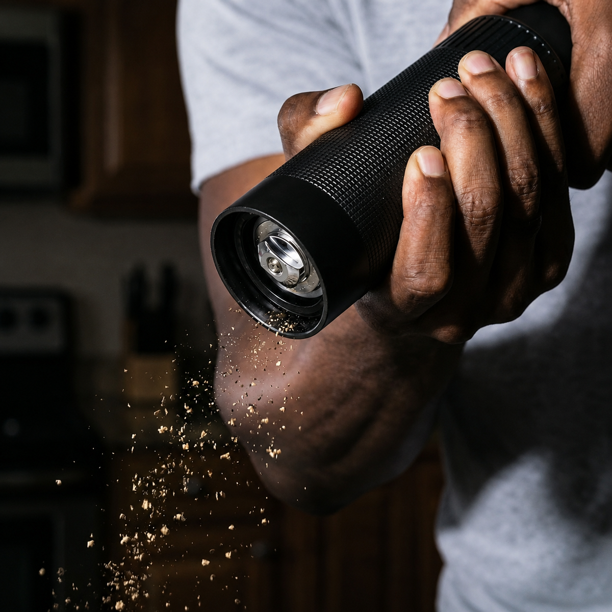 VEYUNA Salt & Pepper Mill Set – Adjustable Grinders for Modern Kitchens