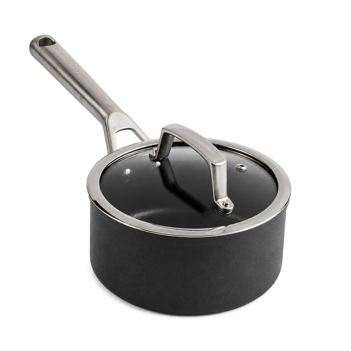 VEYUNA 18cm 2.4L Non-Stick Saucepan with Lid – Fresh Food & Broth Prep