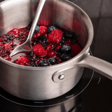 VEYUNA Saucepan Set – 3-Piece Stainless Steel Cooking Pots, Induction Ready