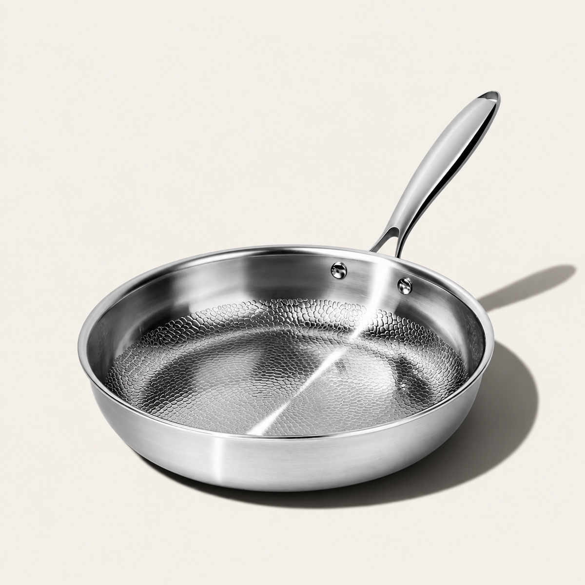 VEYUNA Titanium Hammered Frying Pan Pro – Small Skillet for Fresh Food Prep