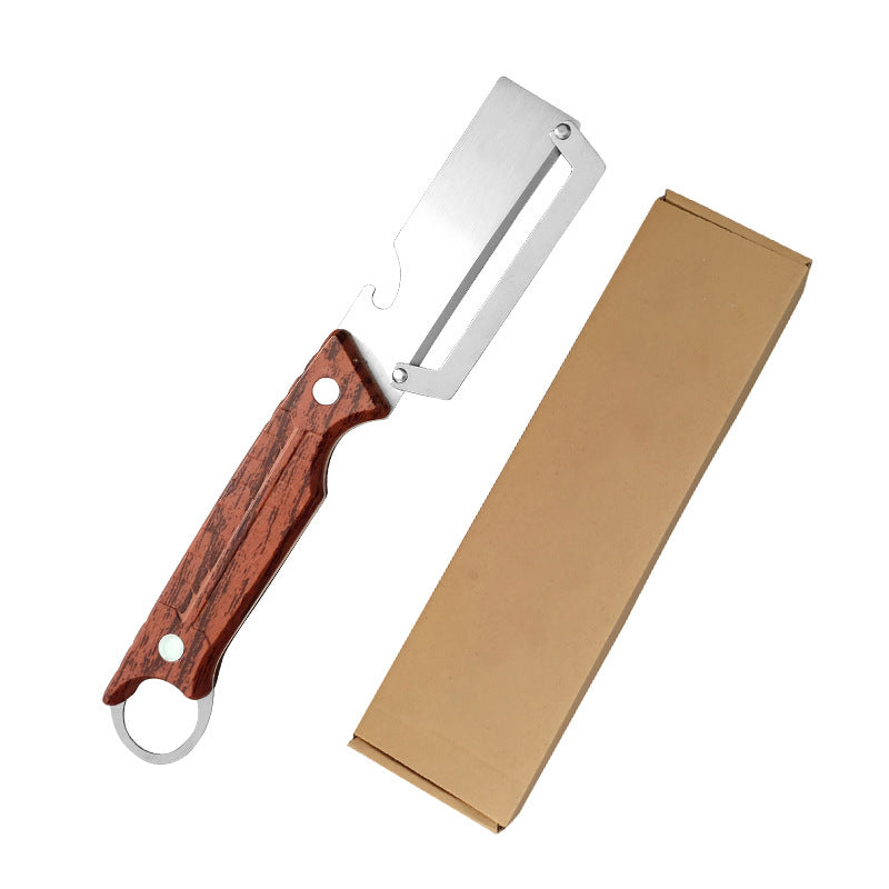 VEYUNA Fruit Peeler & Bottle Opener – 2-in-1 Food Prep Tool with Stainless Steel Blade