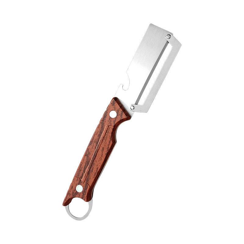 VEYUNA Fruit Peeler & Bottle Opener – 2-in-1 Food Prep Tool with Stainless Steel Blade