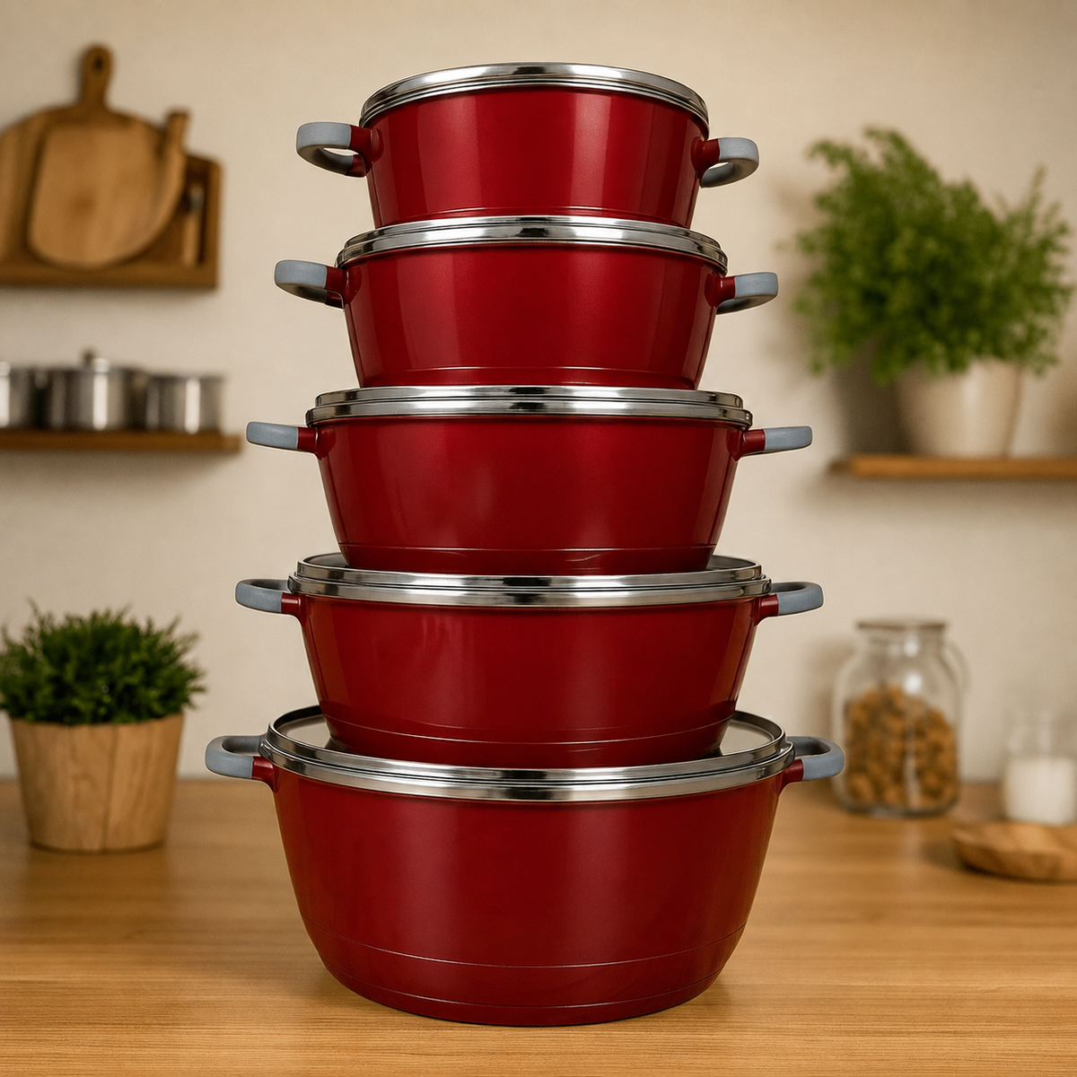 VEYUNA Professional Cookware Set – Premium Pots for Homemade Food Prep