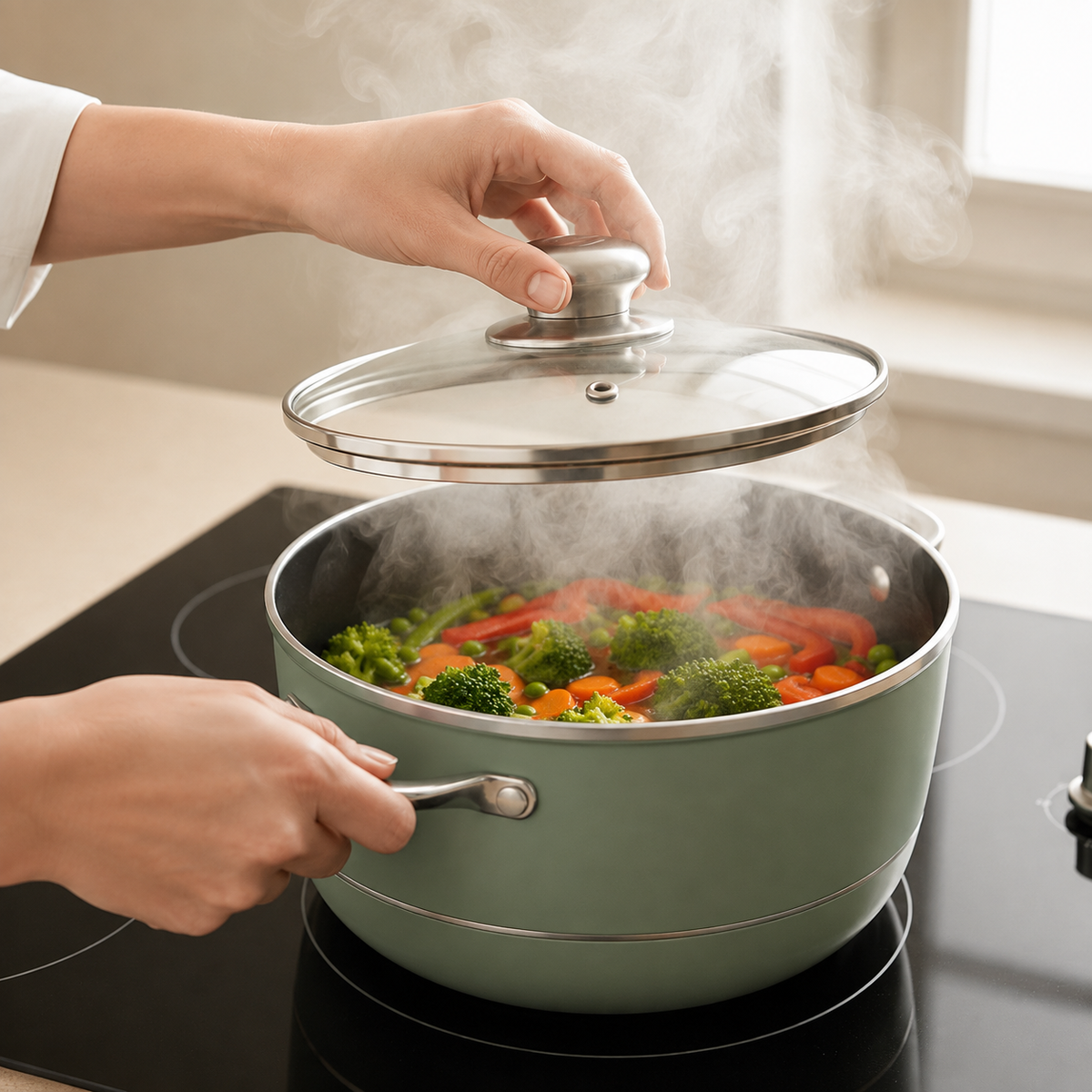 VEYUNA Cookware Set 6-Piece – Premium Pots for Homemade Food Prep