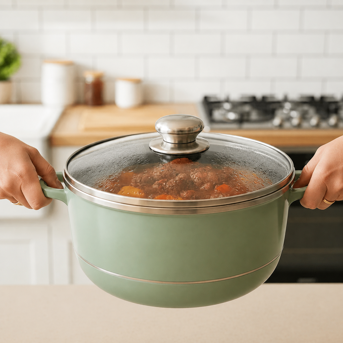 VEYUNA Cookware Set 6-Piece – Premium Pots for Homemade Food Prep