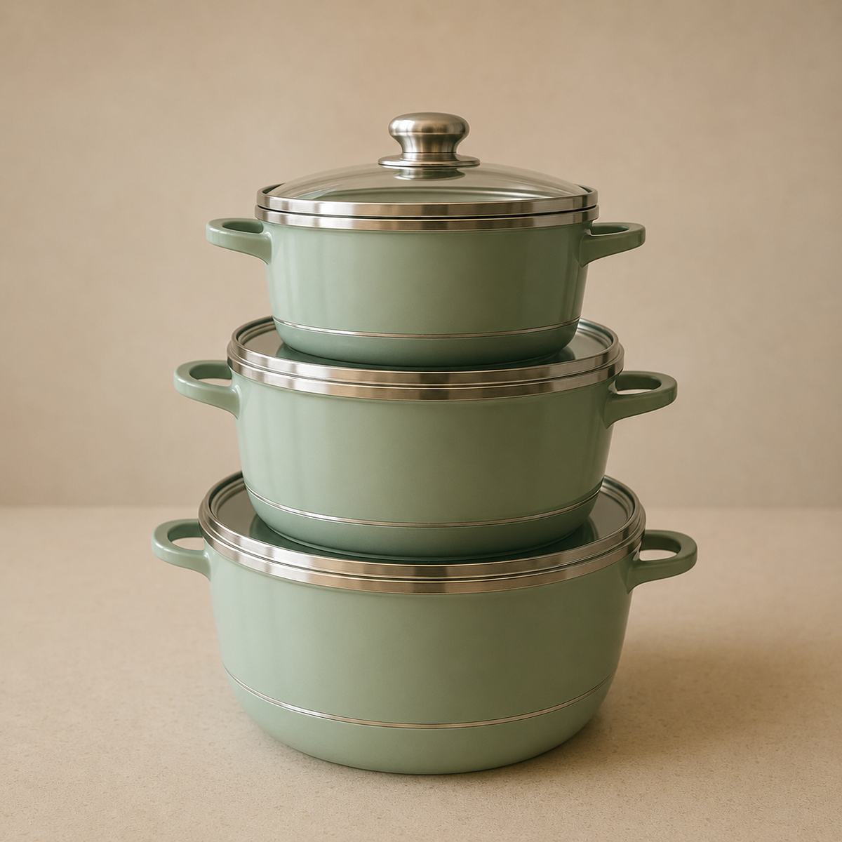 VEYUNA Cookware Set 6-Piece – Premium Pots for Homemade Food Prep