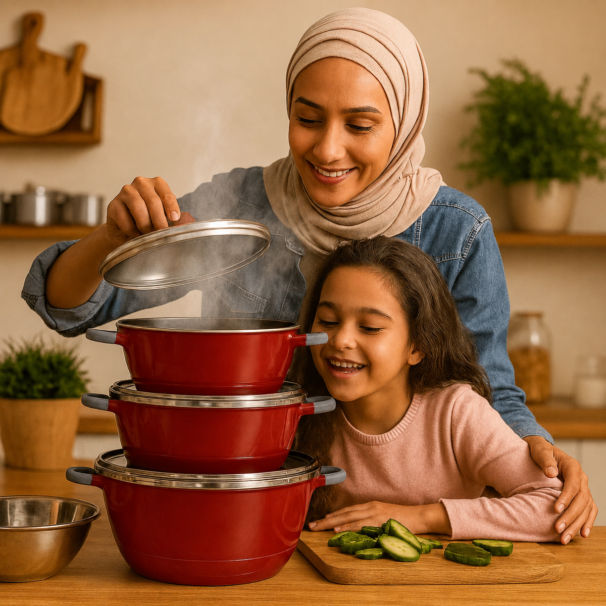 VEYUNA Professional Cookware Set – Premium Pots for Homemade Food Prep