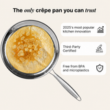 VEYUNA Titanium Hammered Crêpe Pan Pro – Food & Treat Cooking Skillet