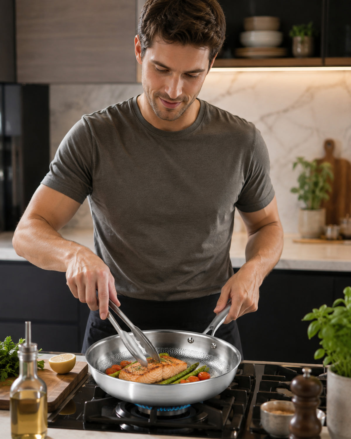 VEYUNA Titanium Hammered Frying Pan Pro – Mini Skillet for Food & Treat Prep