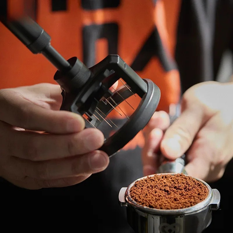 VEYUNA Espresso Stirrer, Anti-Clump Rotating WDT Tool for Modern Homes