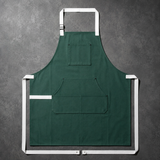 VEYUNA Meal Prep Apron – Moss Green, Adjustable Straps & Utility Pockets