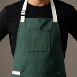 VEYUNA Meal Prep Apron – Moss Green, Adjustable Straps & Utility Pockets