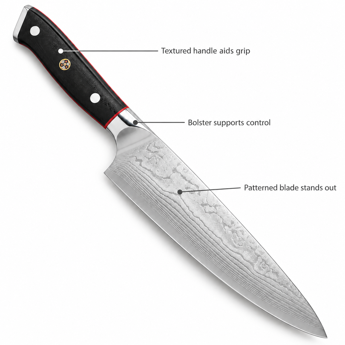 VEYUNA 7" Chef Knife, Shogun Series Elite, Japanese Steel, Precision Kitchen Knife