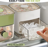 VEYUNA Ice Cube Tray Set – 48-Cube Ice Maker with Storage Box for Water & Treats