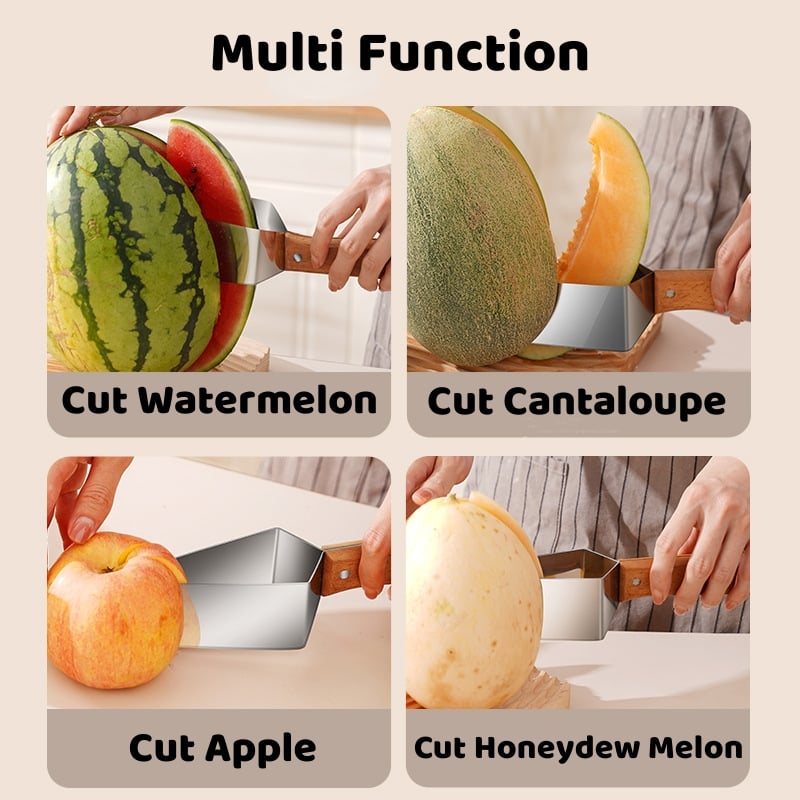 VEYUNA Melon Slicer - Stainless Steel Fruit Cutter for Treat Prep & Easy Serving