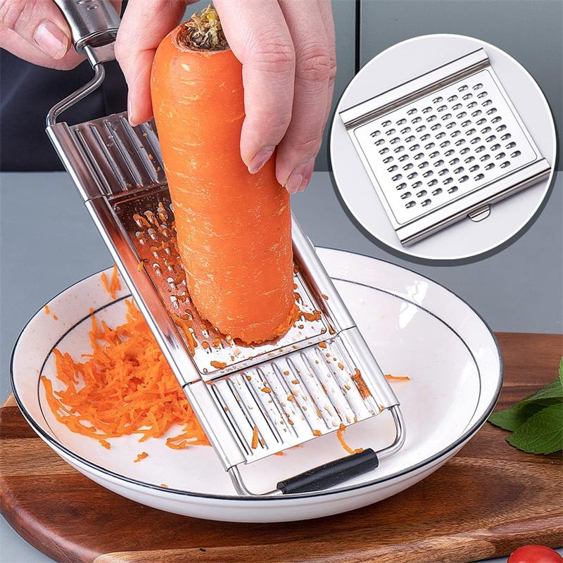 VEYUNA Vegetable Slicer – 3-Blade Stainless Steel Food Prep Mandoline