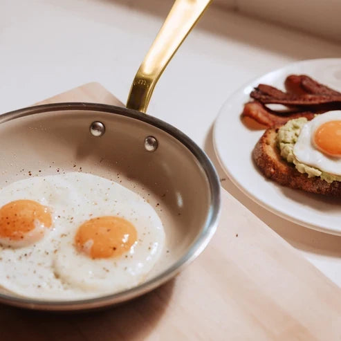VEYUNA Ceramic Frying Pan Set – 3-Piece PFAS-Free Nonstick Skillets, Induction Ready, Home