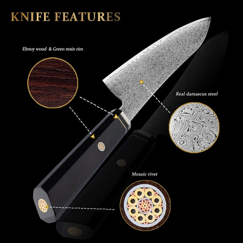 VEYUNA Chef Knife – 9" Japanese Food Prep Knife, High-Carbon Steel, Razor Sharp Blade