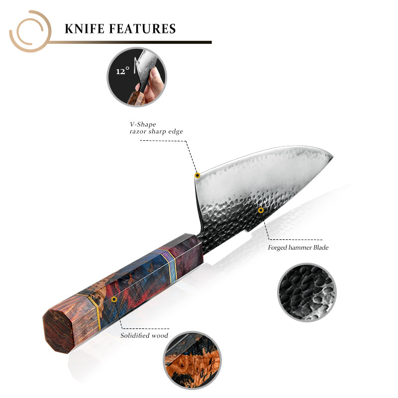 VEYUNA 6-Piece Knife Set – Premium Food Prep Knives for Meat, Fish & Vegetables