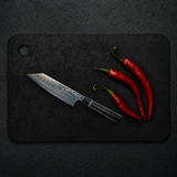 VEYUNA Cutting Board 28x38cm - Recycled Paper, Black, Food Prep