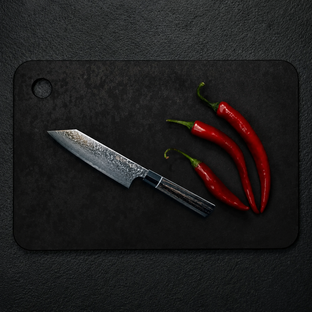 VEYUNA Cutting Board 28x38cm - Recycled Paper, Black, Food Prep