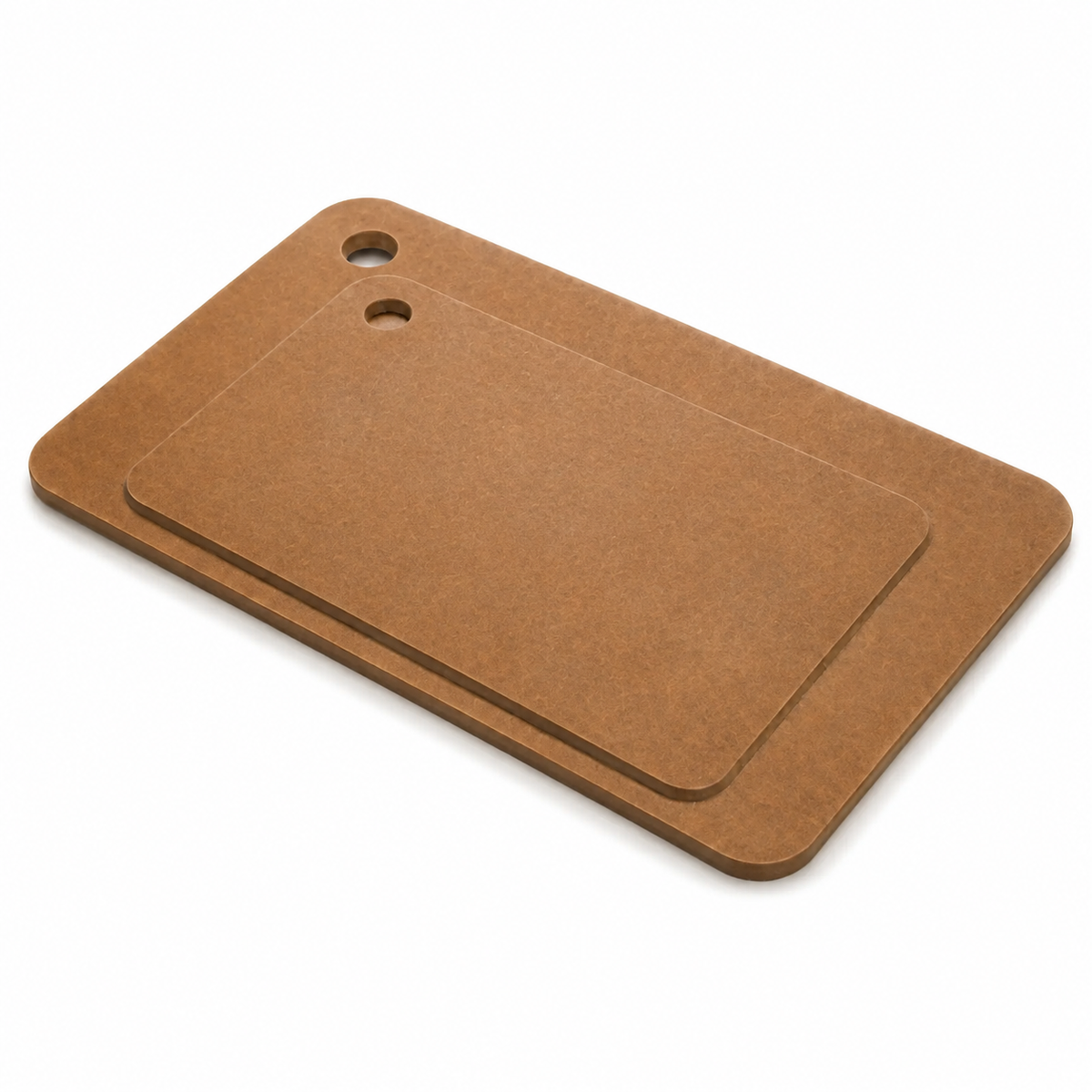 VEYUNA Cutting Board Set - 2-Piece Recycled Paper, Brown, Food Prep