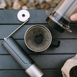 VEYUNA Manual Coffee Grinder – Stainless Steel Burr, Portable Hand Grinder, Home