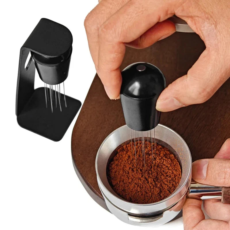 VEYUNA Espresso WDT Tool - Needle Distributor with Magnetic Stand for Home