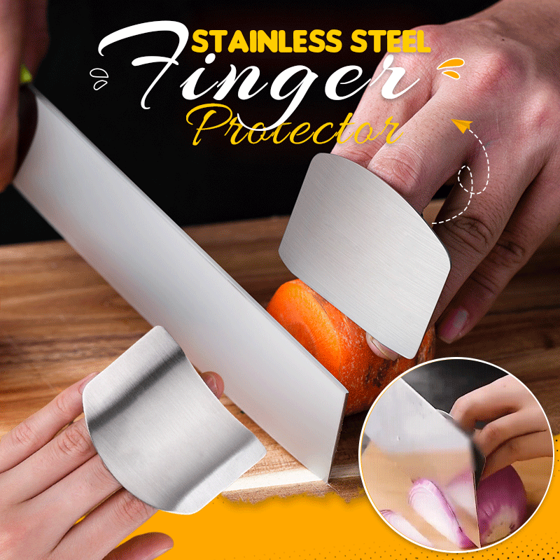 VEYUNA Food Prep Finger Guard, Stainless Steel Knife Protector for Safe Slicing