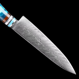 VEYUNA Utility Knife – 5-Inch Damascus Steel Food Prep Knife for Meat & Vegetables