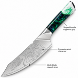 VEYUNA 8-Inch Chef Knife 5-Layer Stainless Steel Blade with Resin Handle
