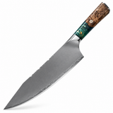 VEYUNA 9.5-Inch Chef Knife Stainless Steel Blade with Resin Handle and Granton Edge