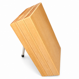 VEYUNA Knife Block - Beech Wood Storage Stand for Food Prep Knives
