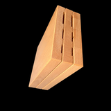 VEYUNA Knife Block - Beech Wood Storage Stand for Food Prep Knives