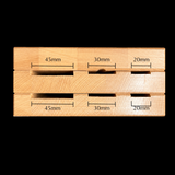 VEYUNA Knife Block - Beech Wood Storage Stand for Food Prep Knives