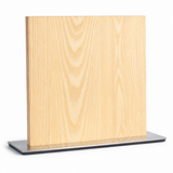VEYUNA Magnetic Knife Block - Ash Wood, Metal Base, Food Prep Storage