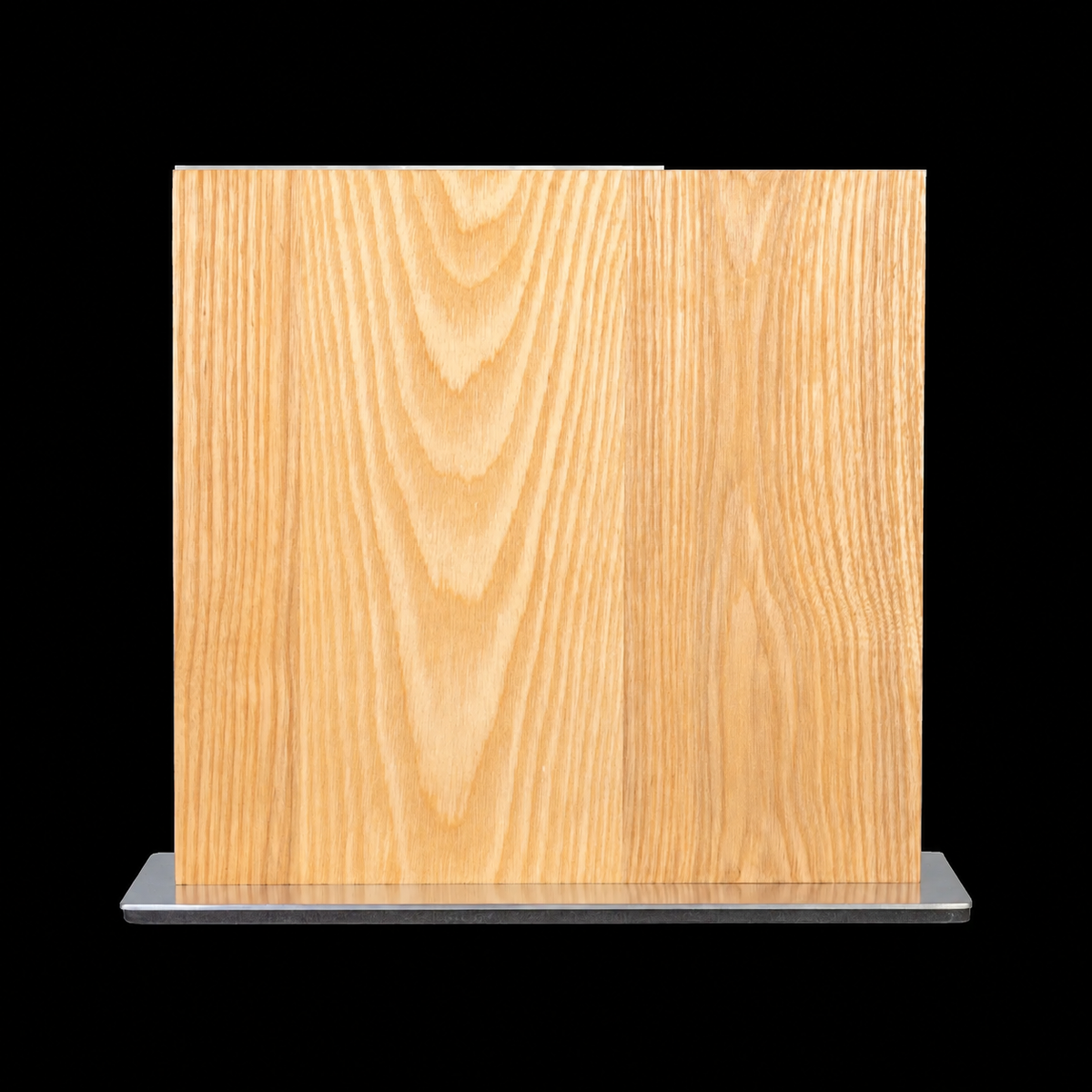 VEYUNA Magnetic Knife Block - Ash Wood, Metal Base, Food Prep Storage