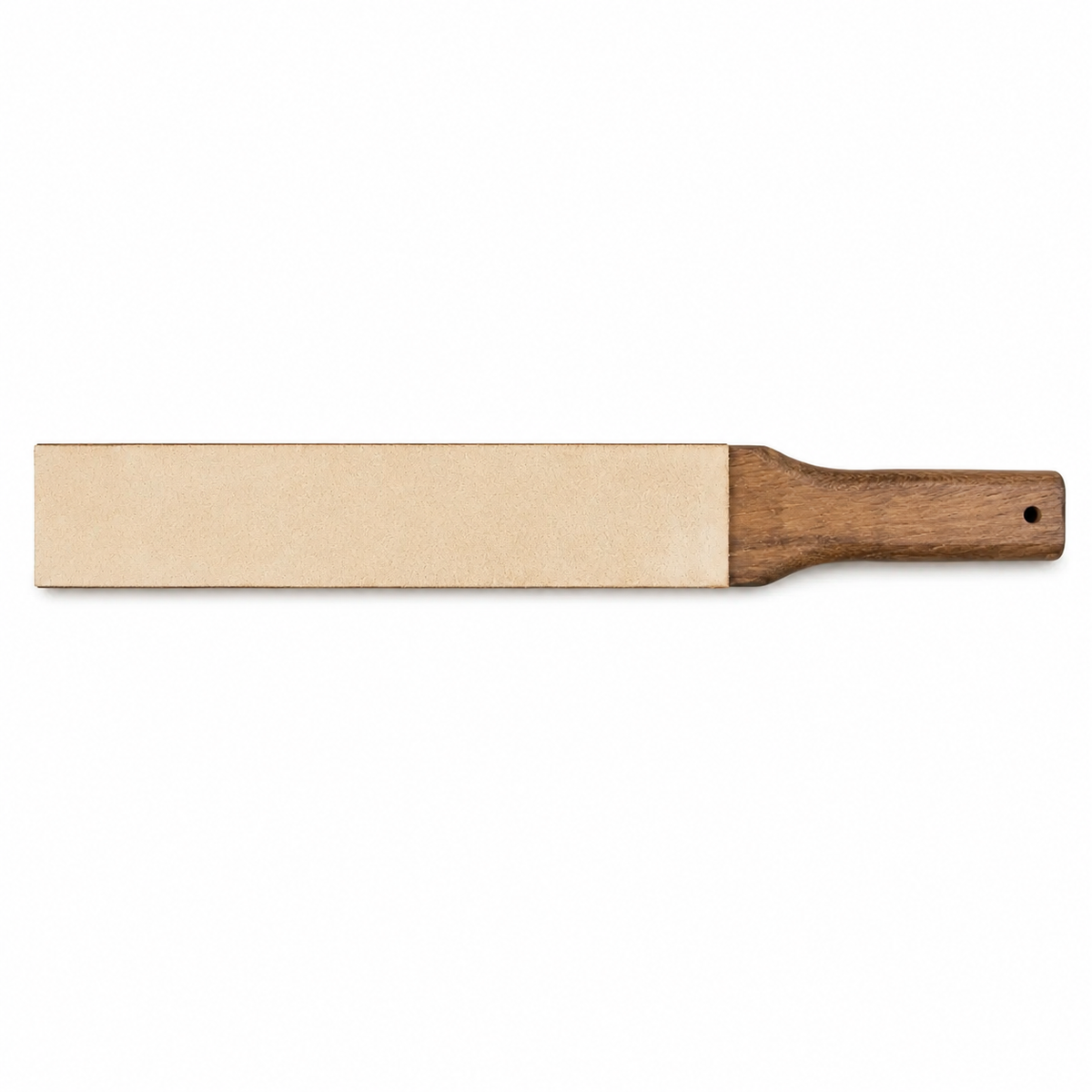 VEYUNA Knife Strop - Smoked Oak Handle, Leather Honing Tool for Food Prep
