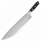 VEYUNA 12-Inch Chef Knife, Shogun Series, Damascus Blade, Full Tang, Protective Sheath