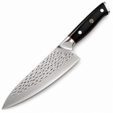 VEYUNA 6-Inch Chef Knife Hammered Japanese Steel Blade with Full-Tang Ergonomic Handle