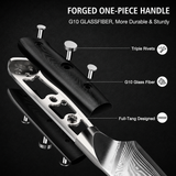 VEYUNA Damascus Food Knife Set, 3-Piece 67-Layer Steel, Ultra-Sharp G10 Handles