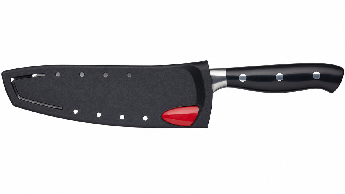 VEYUNA Santoku Knife 5-Inch – Self-Sharpening Stainless Steel for Food Prep