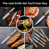 VEYUNA Knife Set 14-Piece – German Steel Magnetic Block for Fresh Food Prep