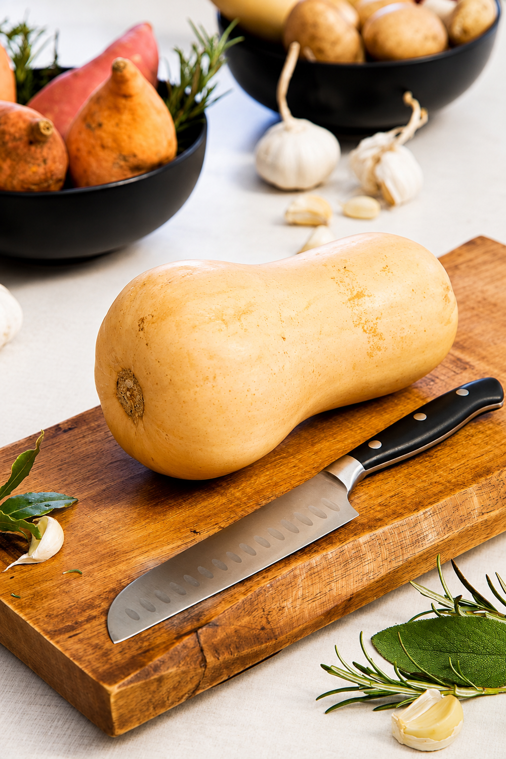 VEYUNA Santoku Knife 5-Inch – Self-Sharpening Stainless Steel for Food Prep