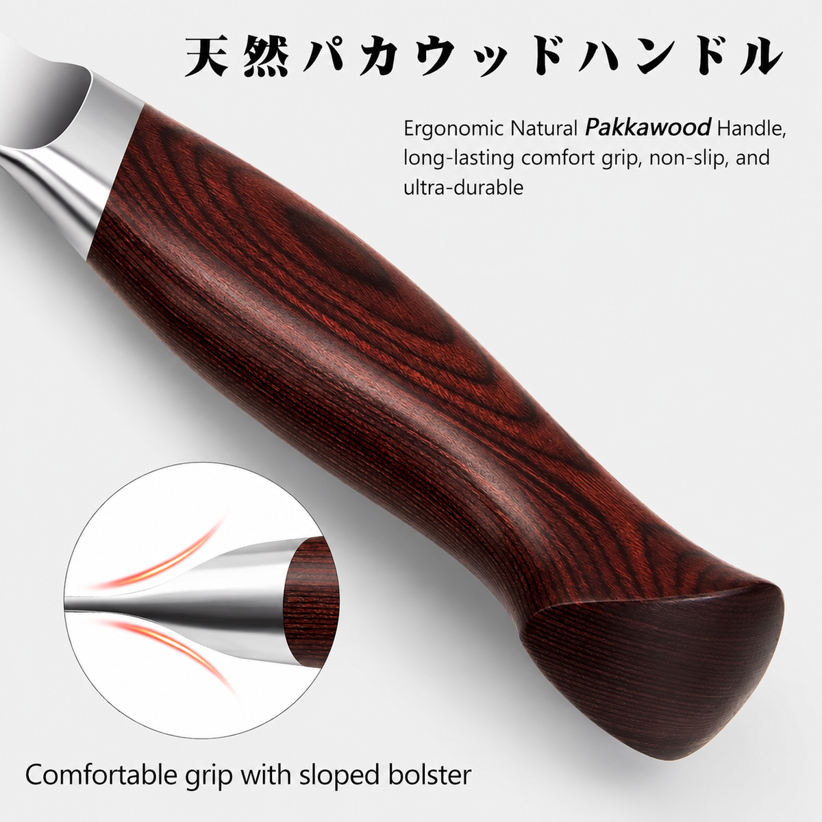 VEYUNA Chef Knife 8-Inch – High-Carbon Japanese Steel for Fresh Food Prep