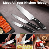 VEYUNA Knife Set 3-Piece – German Stainless Steel for Fresh Food Prep