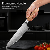 VEYUNA Knife Set 14-Piece – German DIN1.4116 Steel Magnetic Block for Food Prep