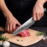 VEYUNA Chef Knife 8-Inch – 67-Layer Damascus Steel for Fresh Food Prep