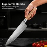 VEYUNA Knife Set 14-Piece – German Steel Magnetic Block for Fresh Food Prep